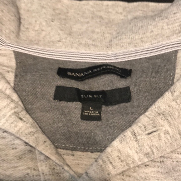 Banana Republic - Slim Fit Grey Polo - Picture 2 of 3